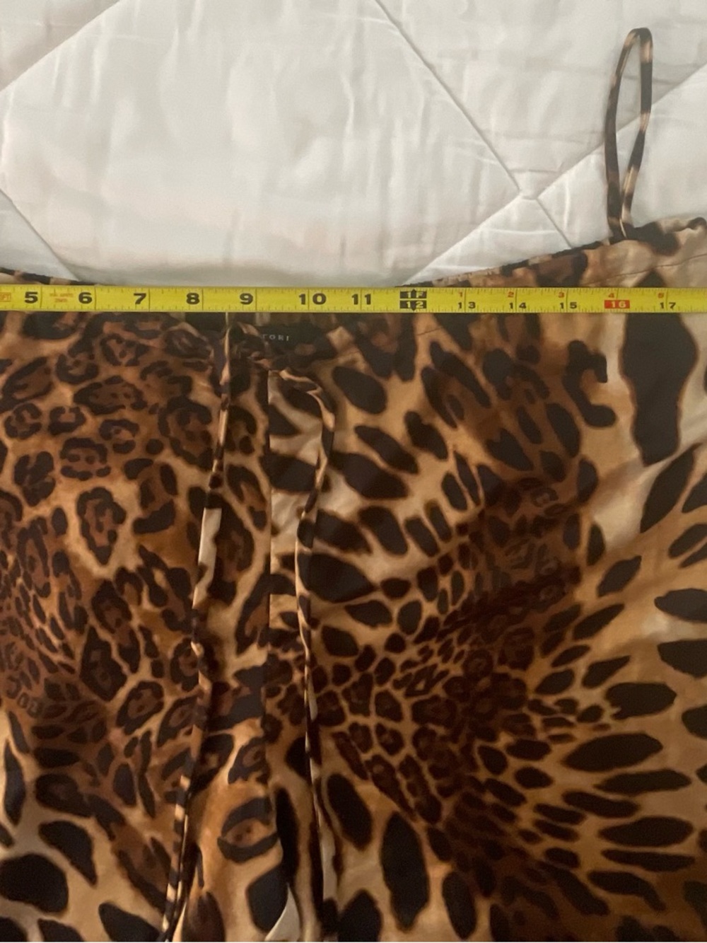 NATORI Leopard Print Satin Pajama Set - Brown & Black L - $40 - Picture 6 of 9